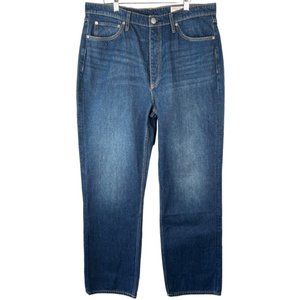 NEW Rag & Bone Jeans Women's Size 34 Blue Denim Alex High Rise Straight Stretch